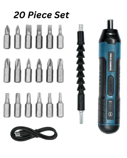Rechargeable Cordless Screwdriver Kit For DIY & Home Repairs