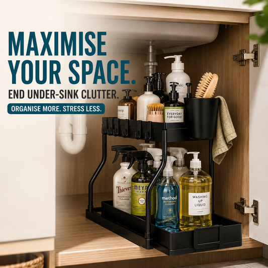 2 Tier Under Sink Storage Organiser