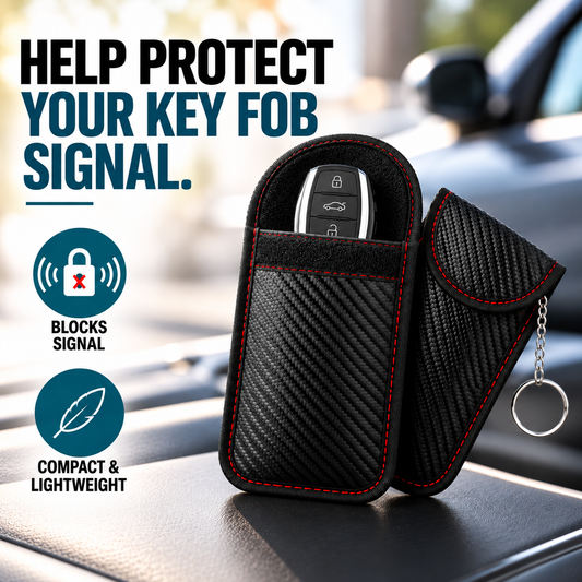 RFID Signal Blocking Key Pouch For Keyless Car Protection