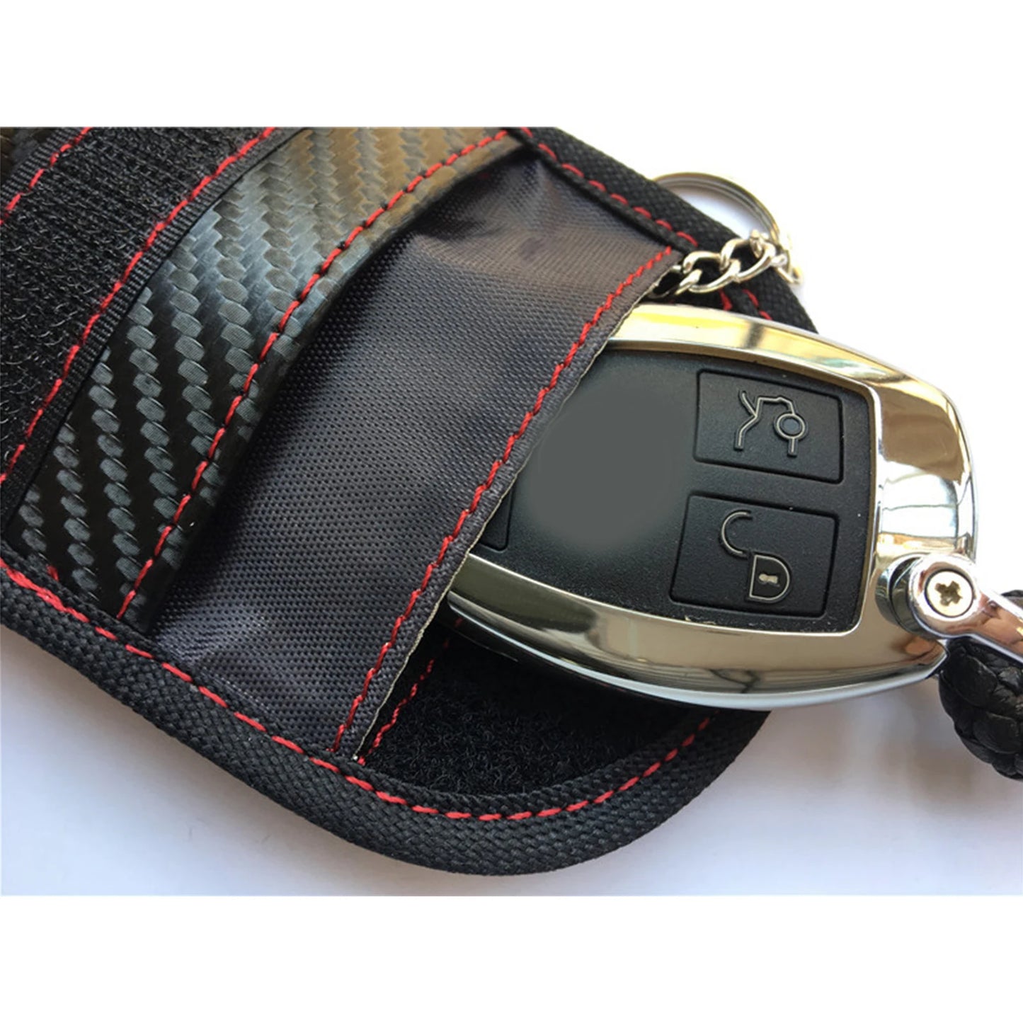 RFID Signal Blocking Key Pouch For Keyless Car Protection