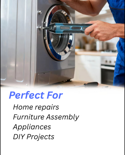 Rechargeable Cordless Screwdriver Kit For DIY & Home Repairs